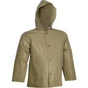 TINGLEY RUBBER Tingley® J12148 Magnaprene„¢ Hooded Jacket, Green, Inner Cuffs, 4XL J12148.4X